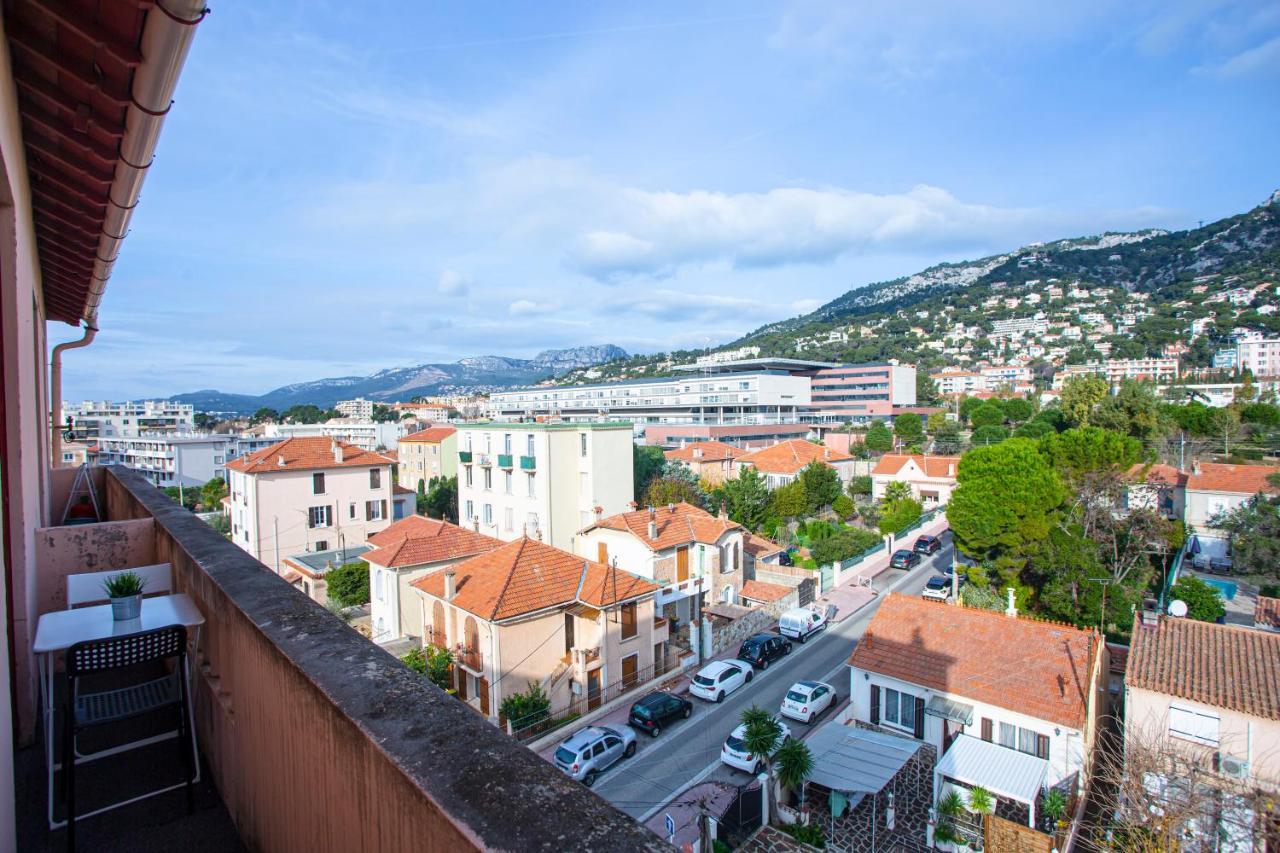 #4 Toulon Centre, Balcon, Vue Sur Corniche, Lumineux, Au Calme, Stationnement Facile & Gratuit Apartment Exterior foto