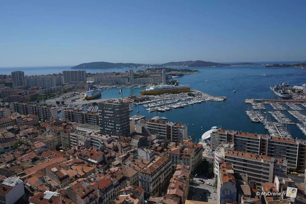 #4 Toulon Centre, Balcon, Vue Sur Corniche, Lumineux, Au Calme, Stationnement Facile & Gratuit Apartment Exterior foto